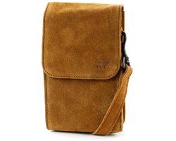 Bear Design Robbie Suede Leren Crossbodytas / Schoudertas - Cognac