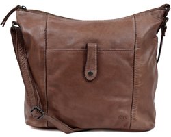 Bear Design Sophia Leren Schoudertas - Pewter