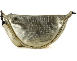 Bear Design Toon Crossbodytas - Small Croco Champagne