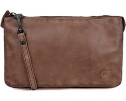 Bear Design Uma Leren Schoudertas - Crossbodytas - Pewter