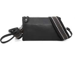 Black New York schoudertasje- Dames- Trendy- Compact- Cadeau- 3 vakken in 1- kerst- sint