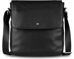 bugatti schoudertas Black Magic Shoulder Bag With Flap Black zwart