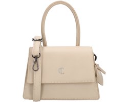 Charm London Castle Hill Crossbodytas - Schoudertas - Kleine Handtas - Avondtas - Afneembaar Schouderhengsel - Dames Tas- Beige