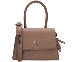 Charm London Castle Hill Crossbodytas - Schoudertas - Kleine Handtas - Avondtas - Afneembaar Schouderhengsel - Taupe