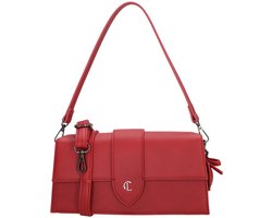 Charm London Castle Hill Crossbodytas - Schoudertas - Overslag - Schouderband - Dames Tas - Rood.