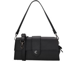 Charm London Castle Hill Crossbodytas - Schoudertas - Overslag - Schouderband - Dames Tas- Zwart