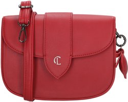 Charm London Castle Hill Crossbodytas - Schoudertas - Schouderband - Overslag - Ritssluiting - Dames Tas - Rood.
