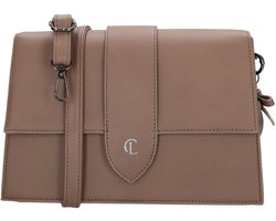 Charm London Castle Hill Crossbodytas - Schoudertas - Verstelbare/Afneembare Schouderband - Taupe.
