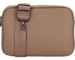 Charm London Mulberry street Crossbodytas - Dames Tas - Taupe