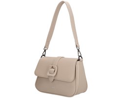 Charm London Uptown Crossbodytas - Schouderband - Dames - Schouderband - Overslag - Dames Tas - Lichttaupe