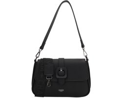 Charm London Uptown Crossbodytas - Schouderband - Dames - Schouderband - Overslag - Dames Tas - Zwart