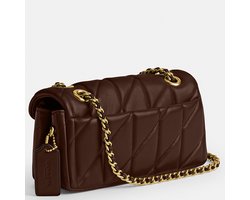 Coach Kleine Crossbodytas / Schoudertas Dames - Leer - Quilted Tabby 20 - Bruin