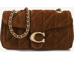 Coach Kleine Crossbodytas / Schoudertas Dames - Suede - Quilted Tabby 20 - Bruin