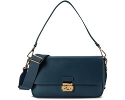 Coccinelle C-Me Lock Schoudertas Leer 29 cm - Dames - deep blue