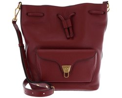 COCCINELLE Leren schoudertas Beat Generatio Bucket Bag Ribes (rood)paars