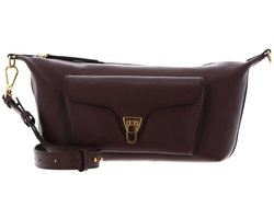 COCCINELLE Leren schoudertas Beat Generatio Crossbody Bag Grained Leather Berry donkerpaars