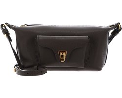 COCCINELLE Leren schoudertas Beat Generatio Mini Bag Grained Leather Fango donkergroen