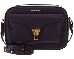 COCCINELLE Leren schoudertas Beat Soft Camera Bag Prune donkerpaars
