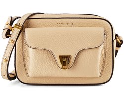 COCCINELLE Leren schoudertas Beat Soft Crossbody Bag Sandshell beige