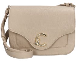 COCCINELLE Leren schoudertas C-Me Crossbody Bag Sandshell beige