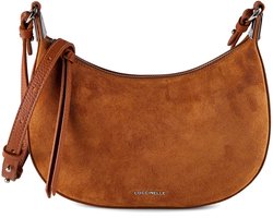 COCCINELLE Leren schoudertas Fujiko Suede Bi Mini Bag Cognac bruine