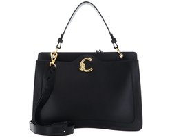 COCCINELLE Leren schoudertas handtas C-Me Calf Handbag Noir zwart