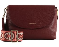 COCCINELLE Leren schoudertas Paulina Mini Crossbody Bag Ribes (rood)paars