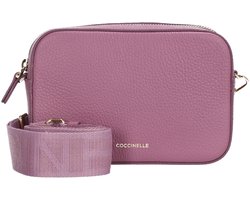 COCCINELLE Leren schoudertas Tebe Crossover Bag Jellyfish paars