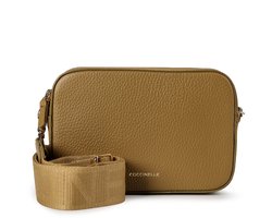 COCCINELLE Leren schoudertas Tebe Crossover Bag Seagrass kaki