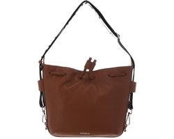 COCCINELLE schoudertas Gretel Ribbon Crossbody Bag Cognac bruine