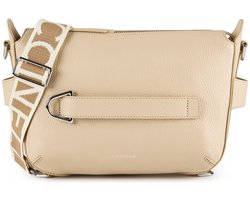 COCCINELLE schoudertas Gretel Ribbon Crossbody Bag Grained Leather Sandshell beige