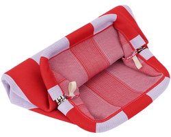 Crossbody tas lila met rood