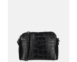 Daniele Donati crossbody tas croco black