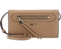 DKNY schoudertas portemonnee Bryant Ave Wallet Cappuccino Lichtbruin