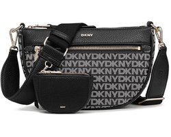 DKNY schoudertas Zoie Crest Crossbody Bag BK Logo - BK zwart