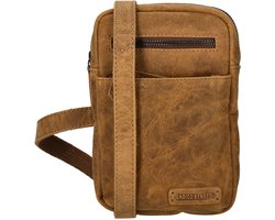 Enrico Benetti Genua Leren Crossbodytas - Camel