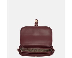 Flora & Co Suedine crossbody tas bordeaux