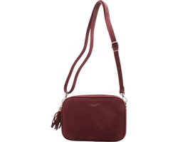 Flora&Co - Handtas - Suede look - bordeaux - rood