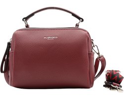 Flora&Co - handtas/crossbody tas - fashion riem - bordeaux