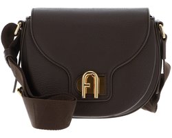 FURLA Leren schoudertas Lotus Mini Crossbody Bag Mogano + Toni Mogano donkerbruin