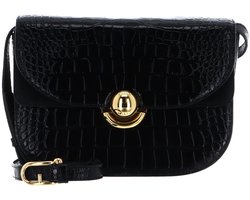 FURLA Leren schoudertas Sfera Crossbody Round Nero zwart
