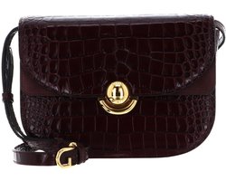 FURLA Leren schoudertas Sfera Crossbody Round Ribes g wijnrood