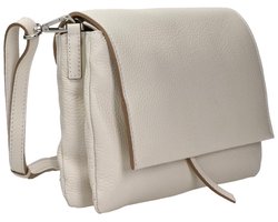 Gianni Chiarini Kleine Crossbodytas / Schoudertas Dames - Leer - Three - Ecru