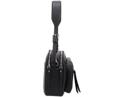 Gianni Chiarini Medium Crossbodytas / Schoudertas Dames - Leer - Carre - Zwart