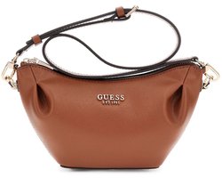 GUESS schoudertas Amorette Top Zip Shoulder Bag Cognac bruine