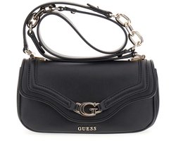GUESS schoudertas Dea Crossbody Flap Bag Black zwart