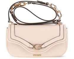 GUESS schoudertas Dea Crossbody Flap Bag Creme White crème