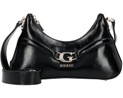 GUESS schoudertas Dea Crossbody Top Zip Black zwart