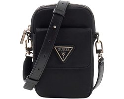 GUESS schoudertas Follie Passport Crossbody Black zwart