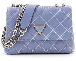 GUESS schoudertas Giully II Mini 2 Compartment Convertible Flap Grey Blue blauwgrijs